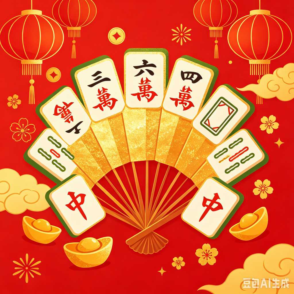 logo engrave mahjong tiles
