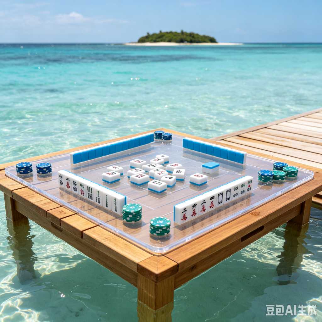 blue crystal mahjong set